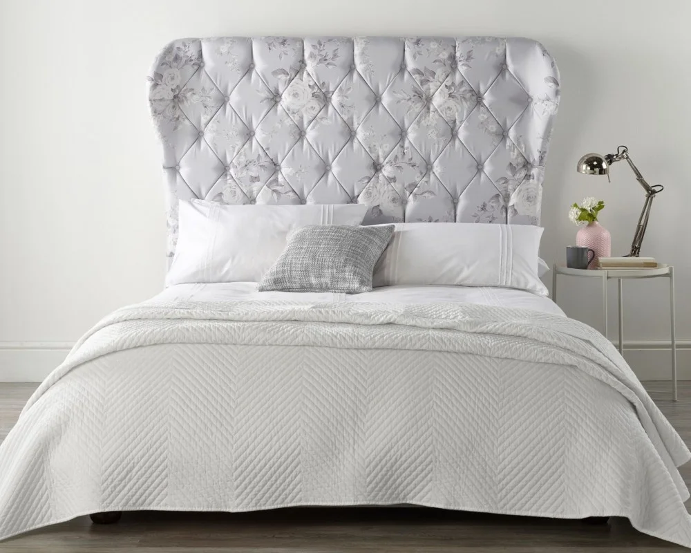 Catherine Lansfield Canterbury Grey Wing Bed