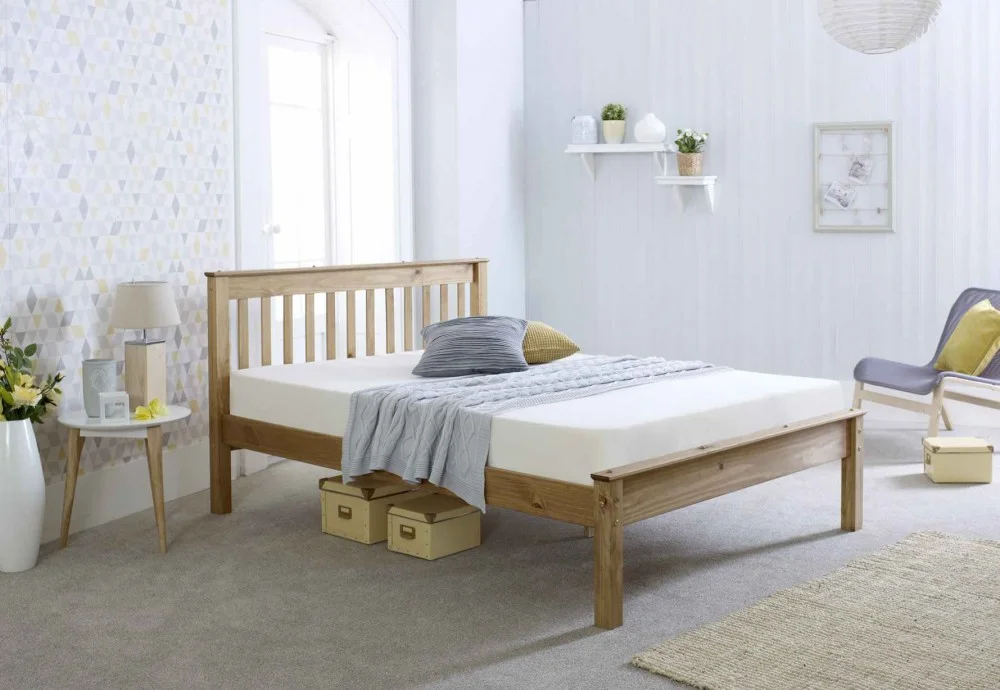 Product photograph of Olivia Solid Wood Bed With Storage Options from Aspire Furniture LTD