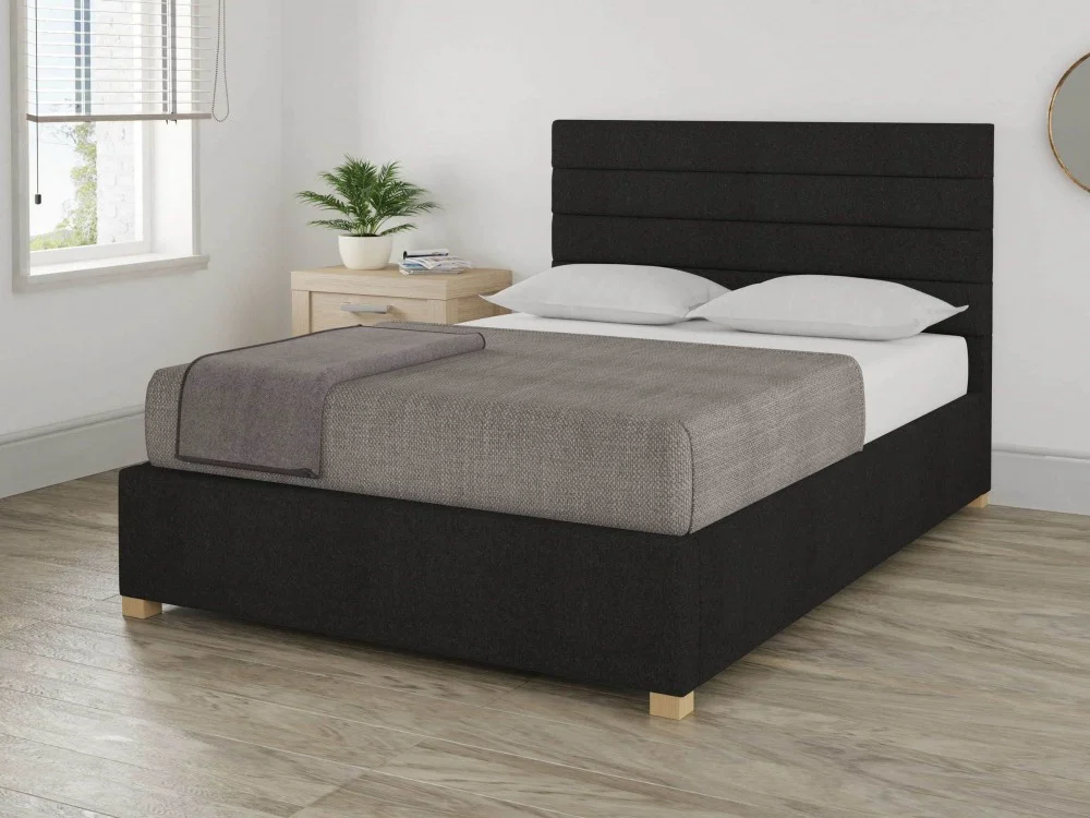 Product photograph of Euston Tweed Upholstered Ottoman Bed from Aspire Furniture LTD