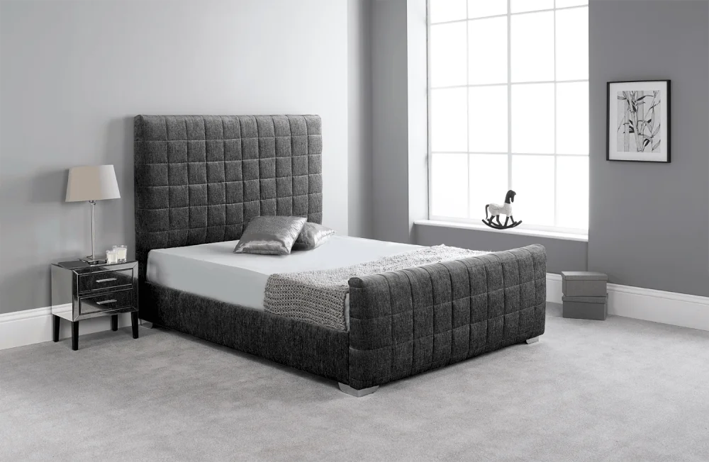Product photograph of Alpine Upholstered Bedframe from Aspire Furniture LTD