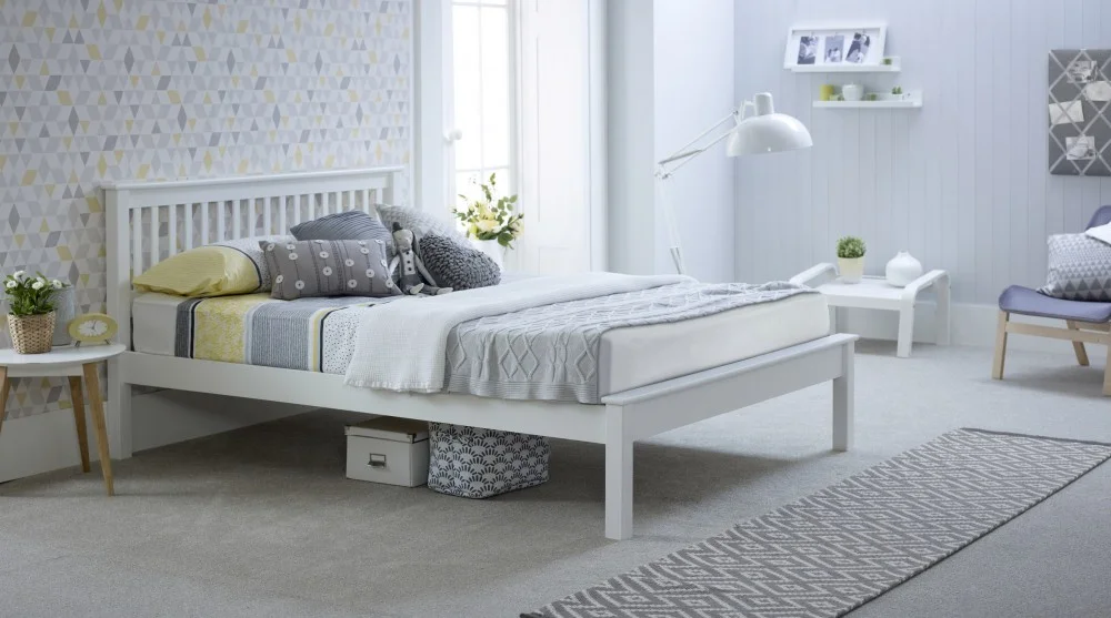 Product photograph of Grace Wooden Bed Frame - Low Footboard from Aspire Furniture LTD