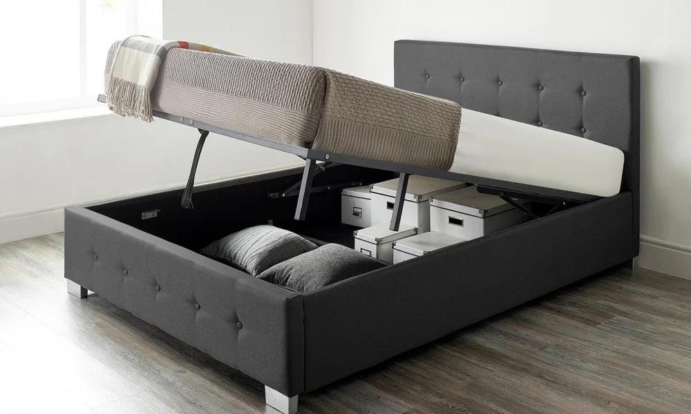 Aspire Fabric Ottoman Bed Frame