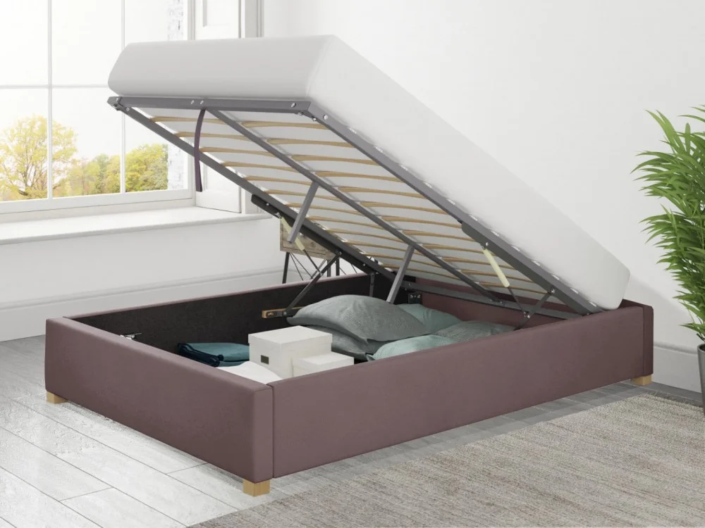 Product photograph of Ottoman Loft Bed Plush Velvet With Optional Mattress from Aspire Furniture LTD