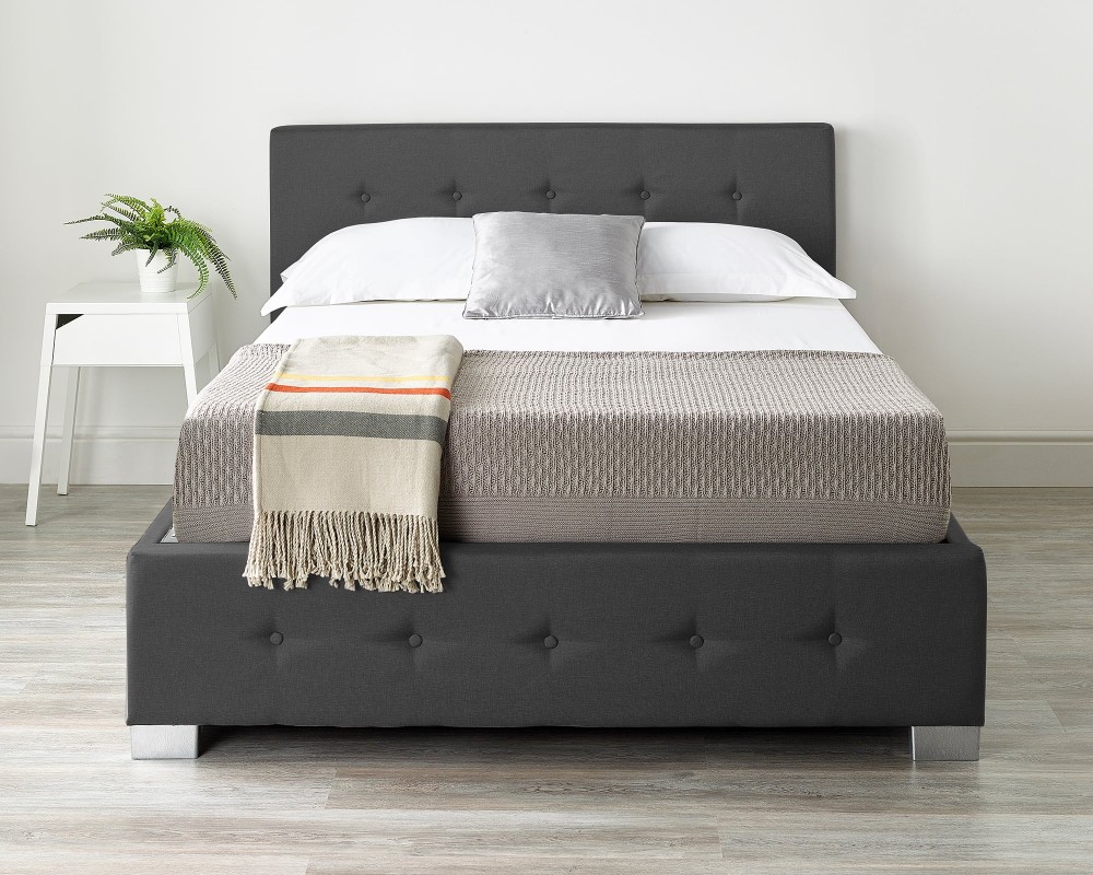 Storage Ottoman Bed In Linen Fabric, Is An Ottoman Bed Worth It