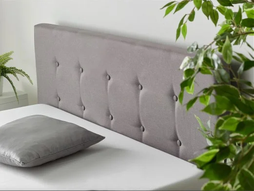 Storage Ottoman Bed Available in Linen - Grey top view  front opening 2