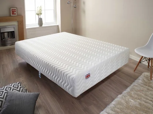 2ft6 x 6ft3 Aspire Beds 3 Comfort Layers Aspire-Cool Touch Diamond Memory Foam & Bonnell Sprung Hybrid Mattress 2ft 6 Small Single White Aspire-Cool Touch Border 