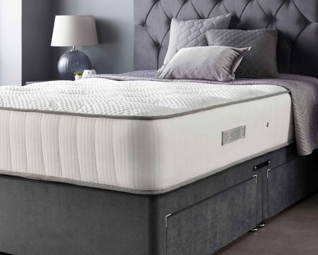 Catherine Lansfield Boutique Divan Base and Headboard with Free Natural Cashmere Mattress close up