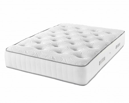 Catherine Lansfield Boutique Divan Base and Headboard with Free Natural Cashmere Mattress white background