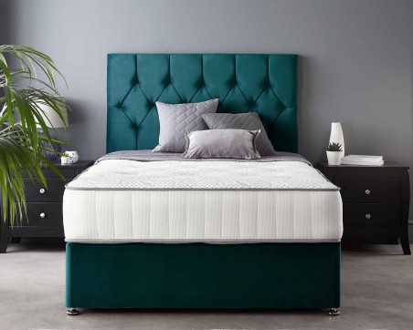 Catherine Lansfield Boutique Divan Base and Headboard with Free Natural Cashmere Mattress 1