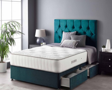 Catherine Lansfield Boutique Divan Base and Headboard with Free Natural Cashmere Mattress 2