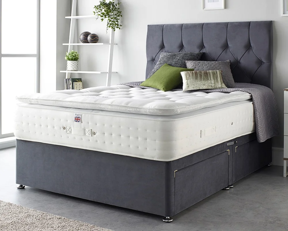 Product photograph of Cashmere 1000 Pocket Pillowtop Mattress from Aspire Furniture LTD