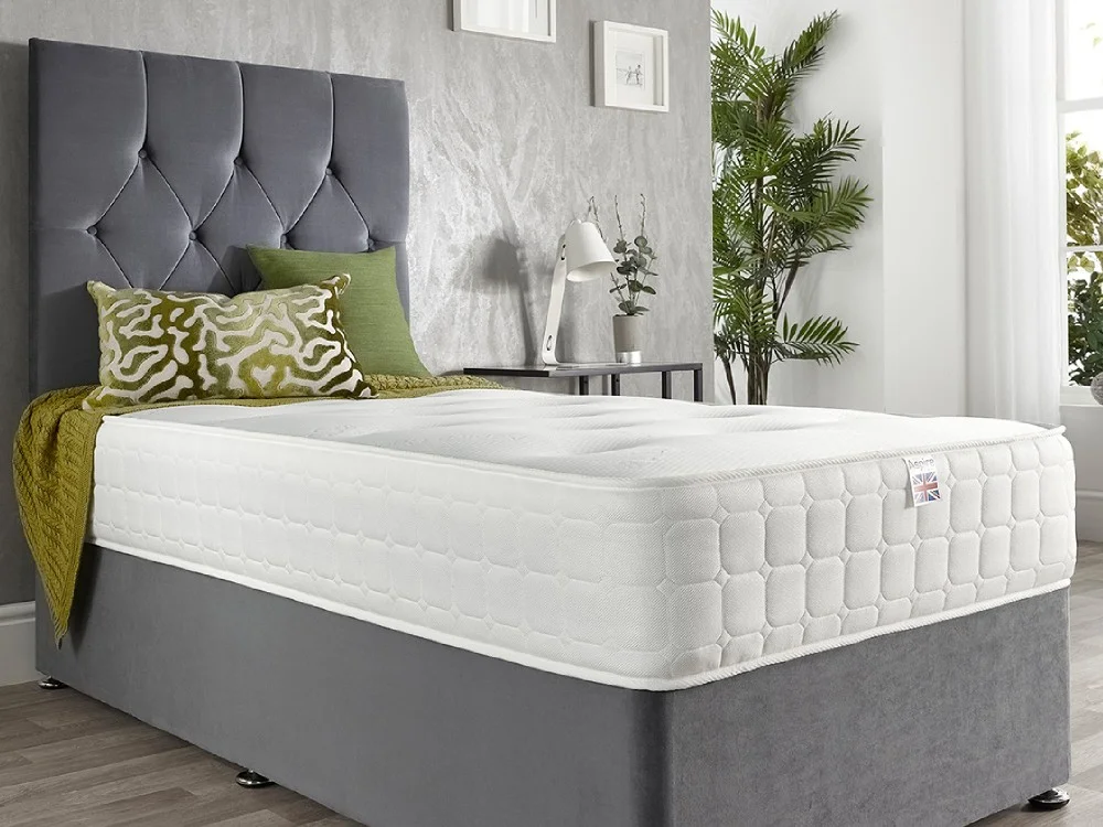 Product photograph of Quad Comfort 8 Tufted Spring Mattress from Aspire Furniture LTD
