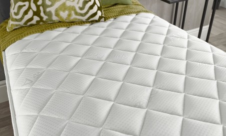 Solid Wood Shaker Bed Frame Featuring Natural Accents with Optional Double Comfort Eco Mattress