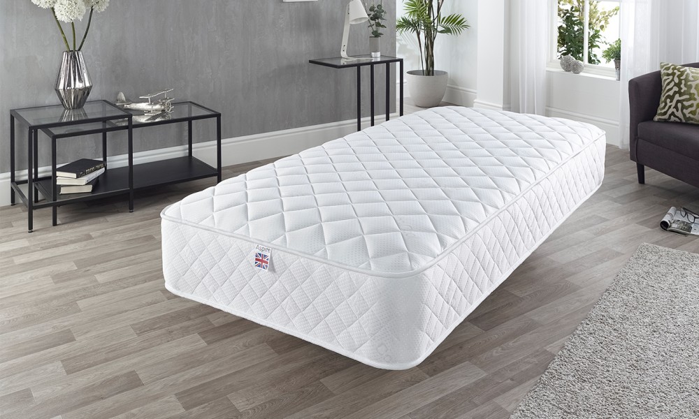 Solid Wood Shaker Bed Frame Featuring Natural Accents with Optional Double Comfort Eco Mattress