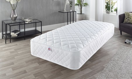 Solid Wood Shaker Bed Frame Featuring Natural Accents with Optional Double Comfort Eco Mattress