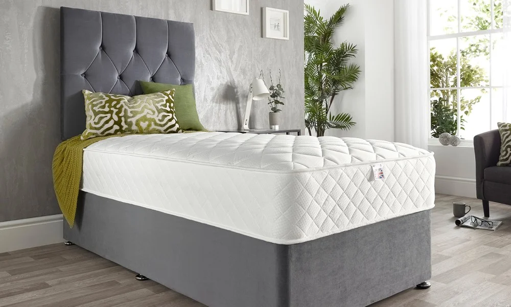 Product photograph of Double Comfort Eco Sprung Mattress from Aspire Furniture LTD