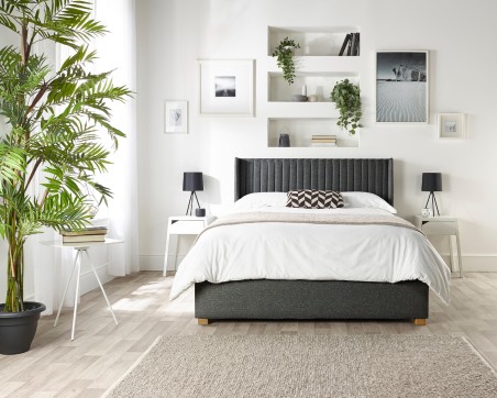 Catherine Lansfield Soho Wing Ottoman Bed | Storage | Aspire