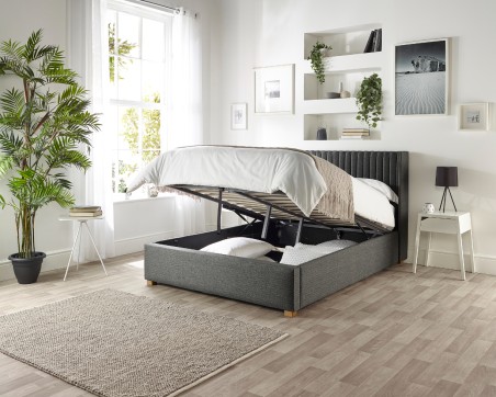 Catherine Lansfield Soho Wing Ottoman Bed | Storage | Aspire