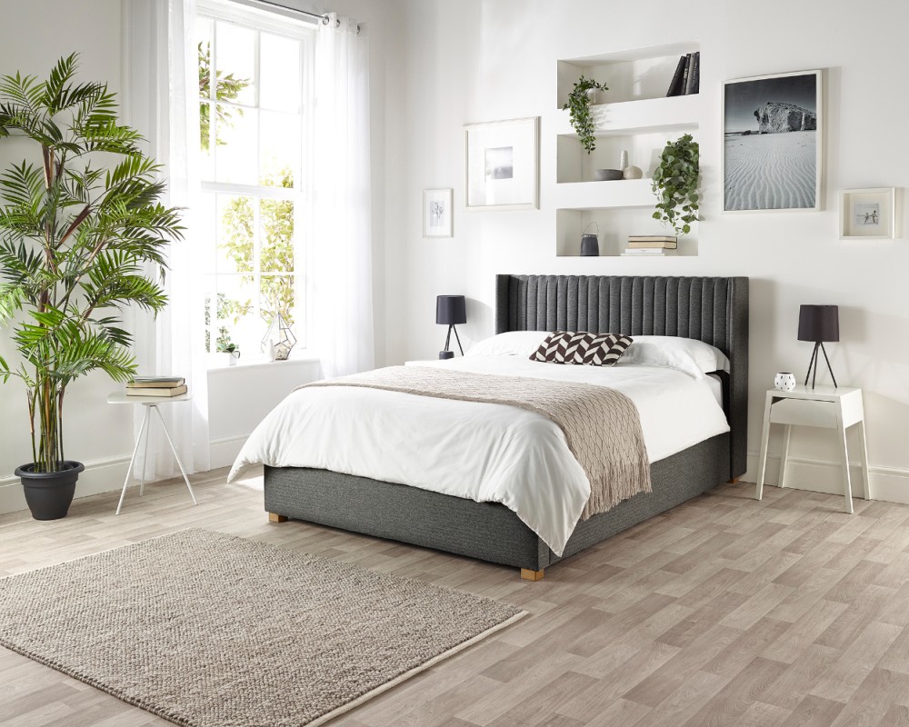 Catherine Lansfield Soho Wing Ottoman Bed | Storage | Aspire