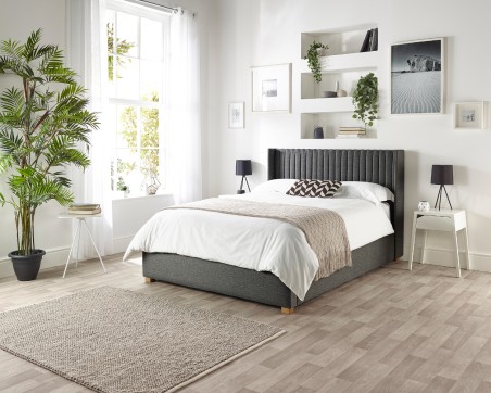 Catherine Lansfield Soho Wing Ottoman Bed | Storage | Aspire