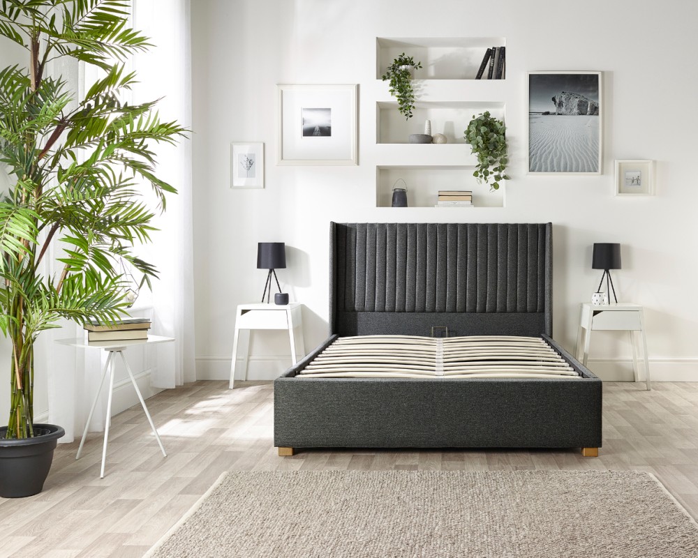 Catherine Lansfield Soho Wing Ottoman Bed | Storage | Aspire
