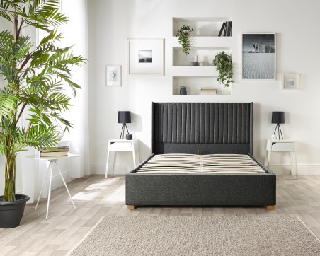Catherine Lansfield Soho Wing Ottoman Bed | Storage | Aspire