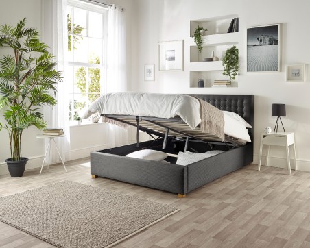 Catherine Lansfield Opulence Ottoman Bed | Storage | Aspire