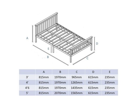 White Solid Wood Bed Frame with Hand Tufted UK Made Mattress
