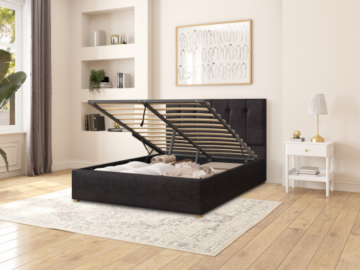 Hepburn Fabric Ottoman Bed 2