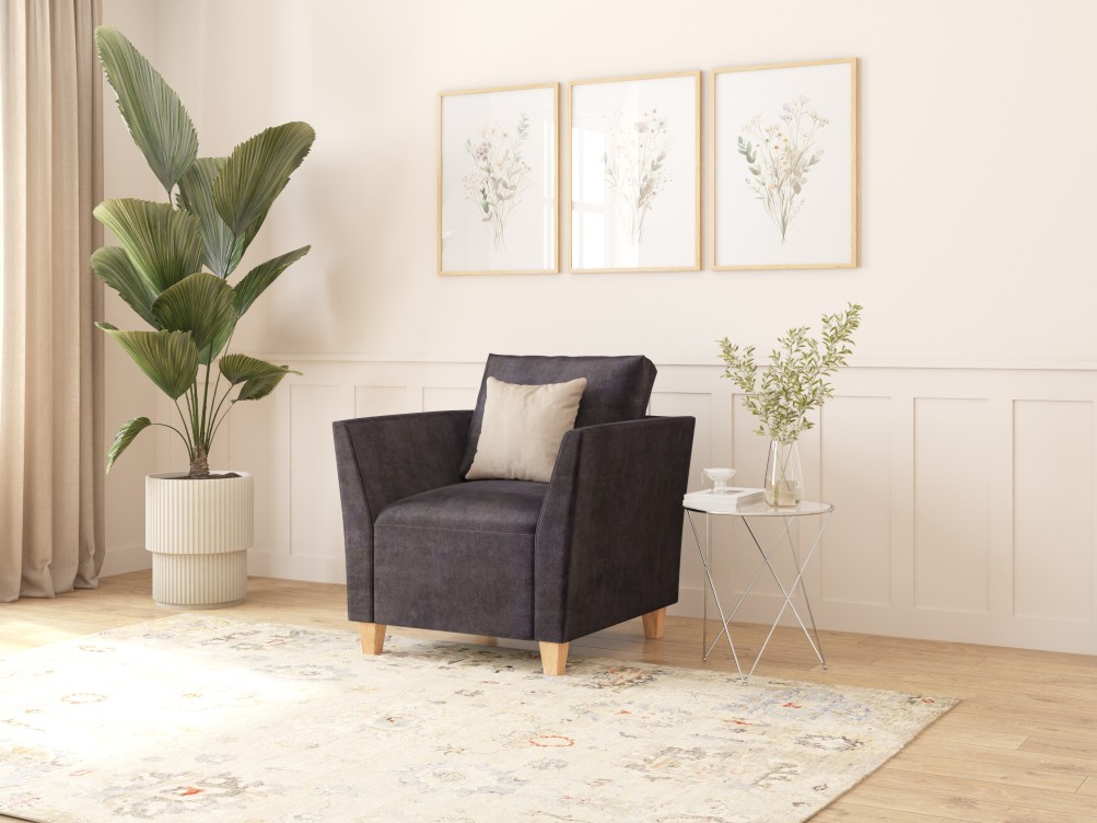 Aspire Ellie Sofa & Armchair Sets in Plush Velvet Upholstery Colours