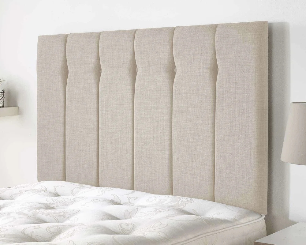 Product photograph of Amberley Headboard In Malham Weave Linen from Aspire Furniture LTD