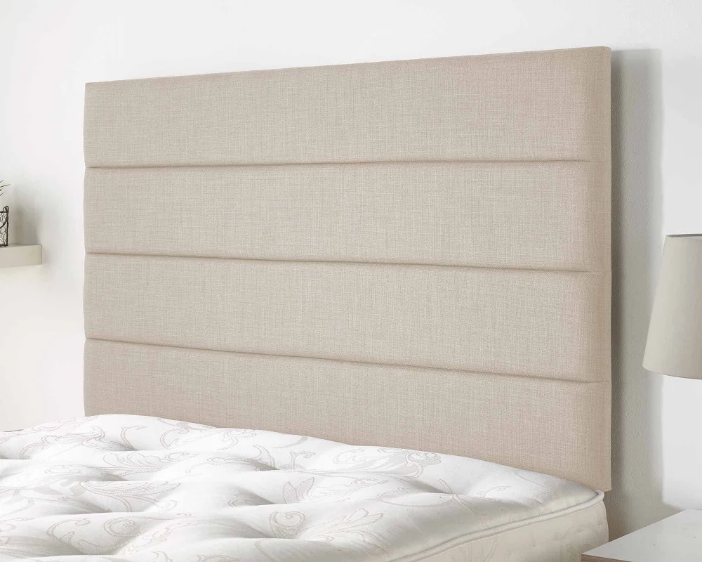 Product photograph of Langston Headboard In Malham Weave Linen from Aspire Furniture LTD