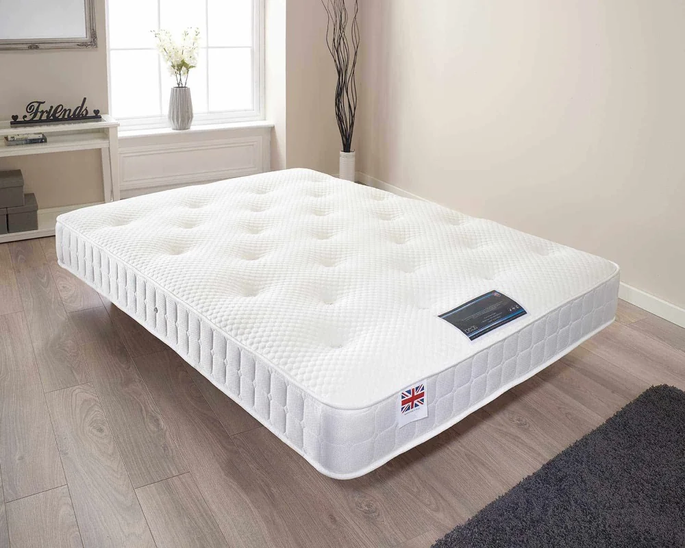 Product photograph of Cool Blue Memory Coil Mattress from Aspire Furniture LTD