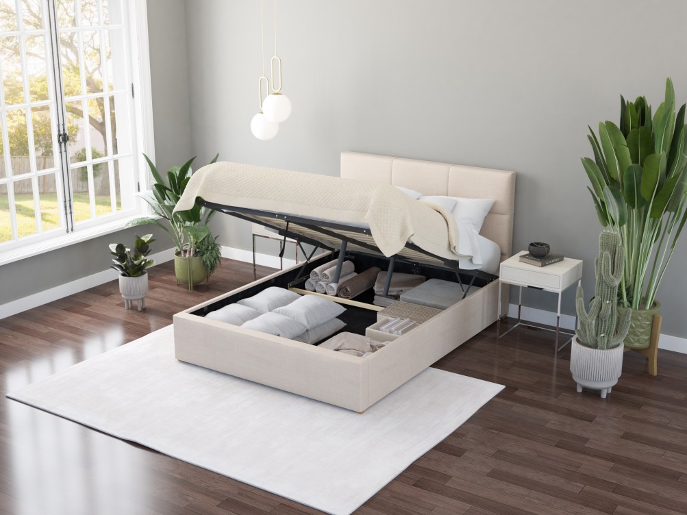 Caine Fabric Ottoman Bed – Aspire store