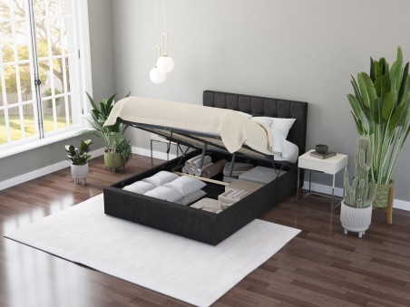 Sinatra Fabric Ottoman Bed – Aspire Store