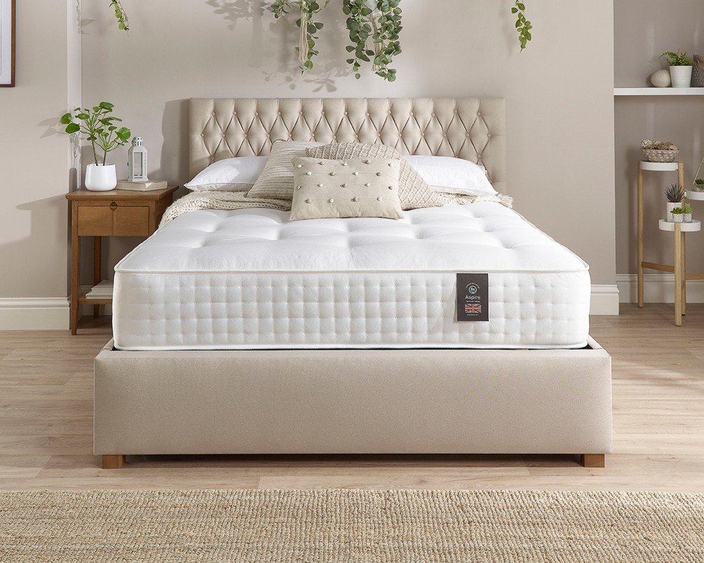 Product photograph of Aspire 3000 Pocket Wool Cashmere And Silk Mattress from Aspire Furniture LTD