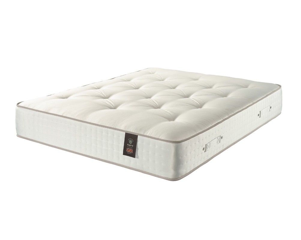 Aspire 5000 Pocket Wool Cashmere and Silk Mattress - Dual Sided