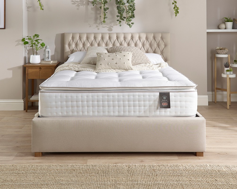 Product photograph of Aspire 5000 Pocket Wool Cashmere And Silk Pillowtop Mattress from Aspire Furniture LTD