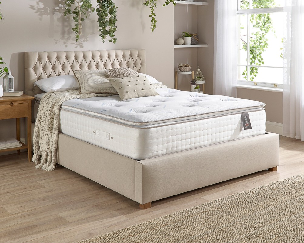 Product photograph of Aspire 5000 Pocket Climate Cool Wool Pillowtop Mattress from Aspire Furniture LTD