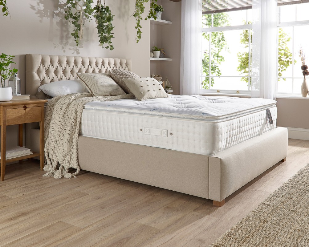 Product photograph of Aspire 3000 Pocket Climate Cool Wool Pillowtop Mattress from Aspire Furniture LTD