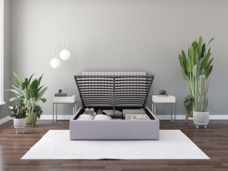 Grant Upholstered Ottoman Bed | UK Handcrafted | Aspire Store