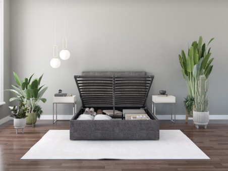 Kelly Upholstered Ottoman Storage Bed | Aspire Store