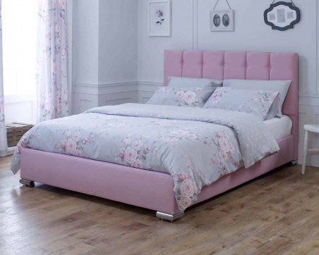 Bed Frames Catherine Lansfield Canterbury Pink Bed Frame