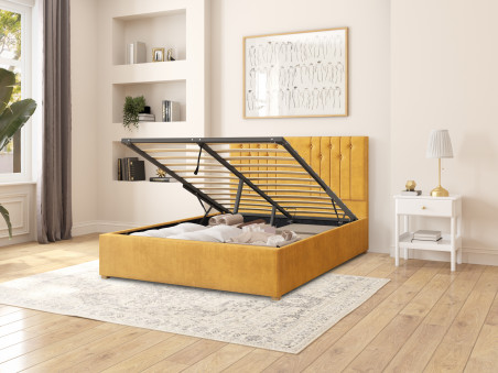 Harlow Ottoman Bed & Headboard | UK Handmade Storage Bed