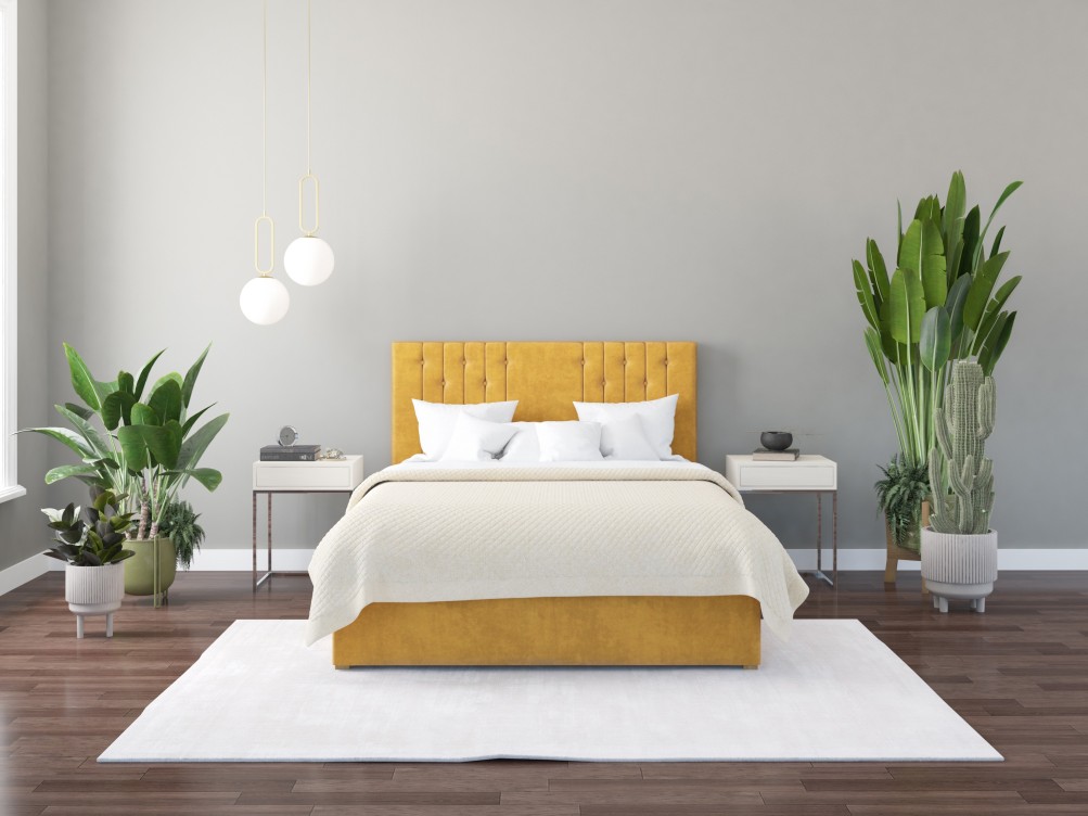 Harlow Ottoman Bed & Headboard | UK Handmade Storage Bed