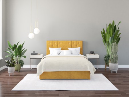 Harlow Ottoman Bed & Headboard | UK Handmade Storage Bed