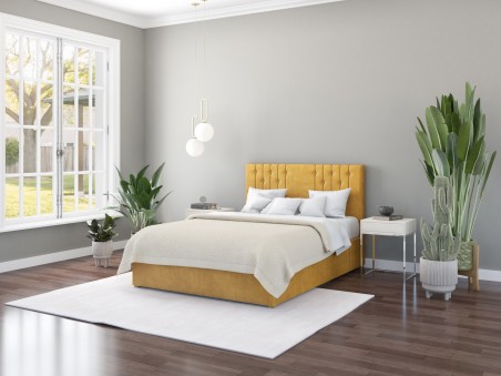 Harlow Ottoman Bed & Headboard | UK Handmade Storage Bed