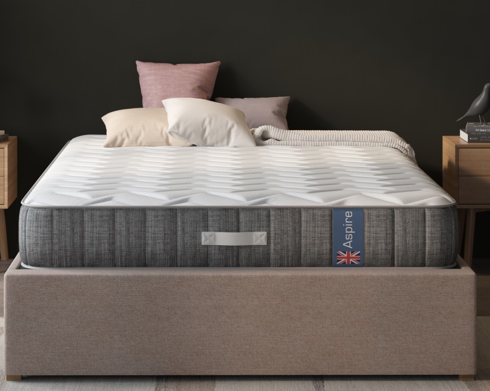 Product photograph of Aspire 1000 Pocket Eco Foam Hybrid Mattress from Aspire Furniture LTD