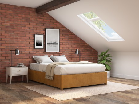 Aspire Upholstered Platform Ottoman Bed Frame