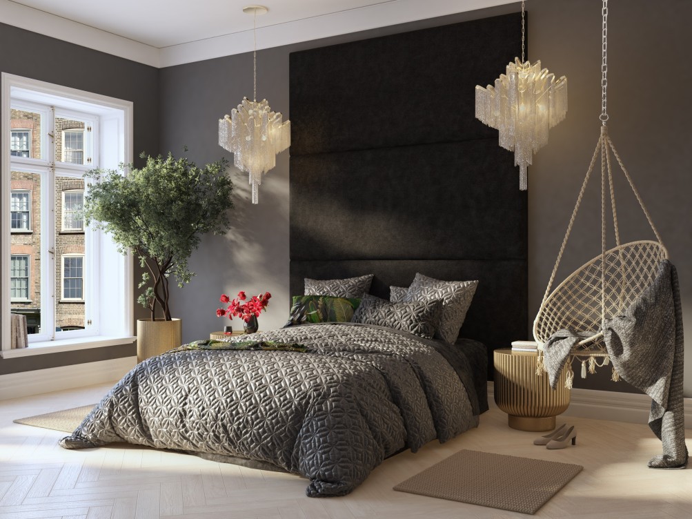 Laurence Llewelyn-Bowen 90cm x 210cm Large Upholstered Headboard wall panel